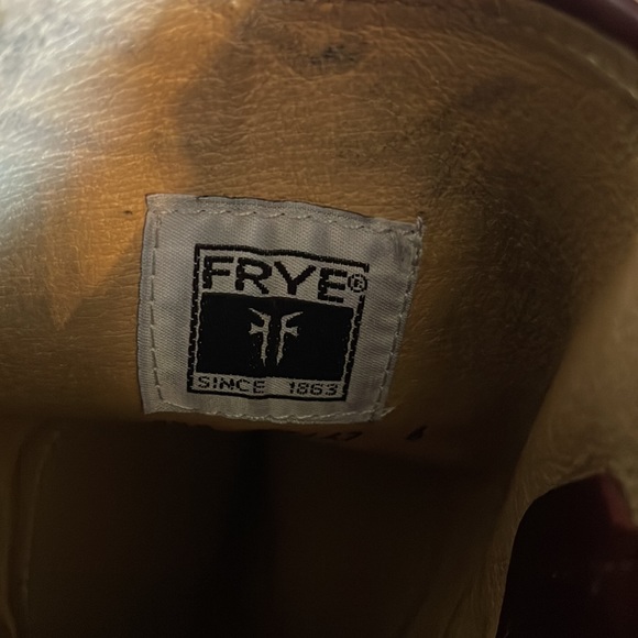 Frye Melissa button 2 boot Bordeaux wine size 5 1/2 - Picture 12 of 14